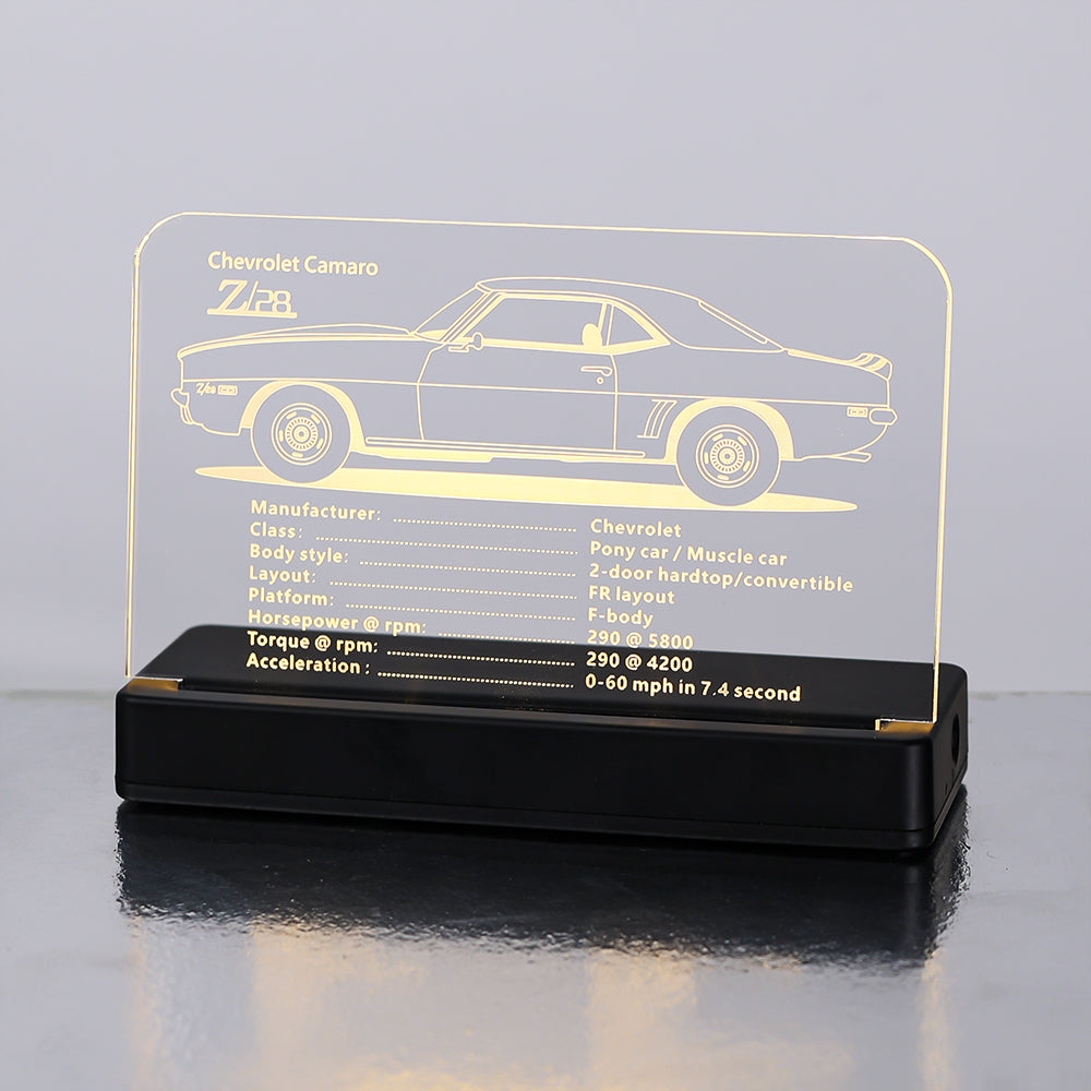 LED Acrylic Nameplate Nameplate for Loop Coaster #10304