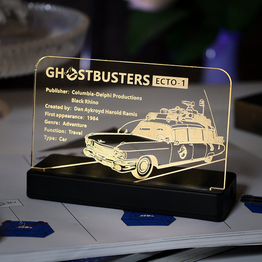 LED Light Acrylic Nameplate for Ghostbusters™ ECTO-1 #10274