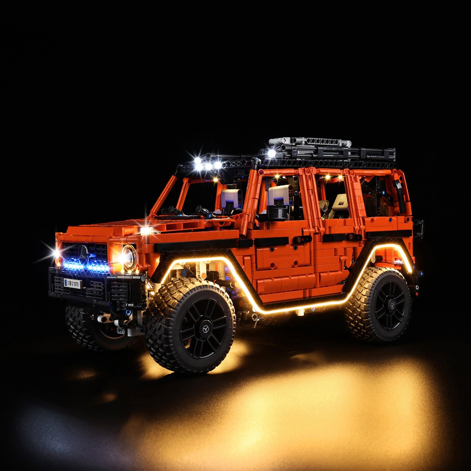 Light Kit For LEGO Mercedes-Benz G 500 PROFESSIONAL Line 42177 - 1-on (lights on)