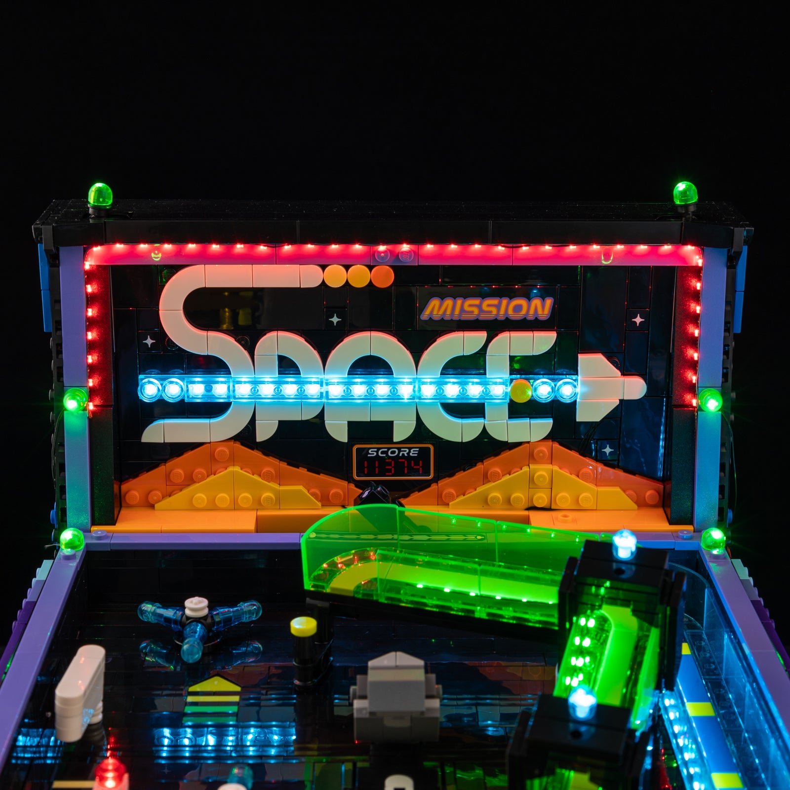 Arcade Pinball Machine 11374 - close-up of rear vent and tail light