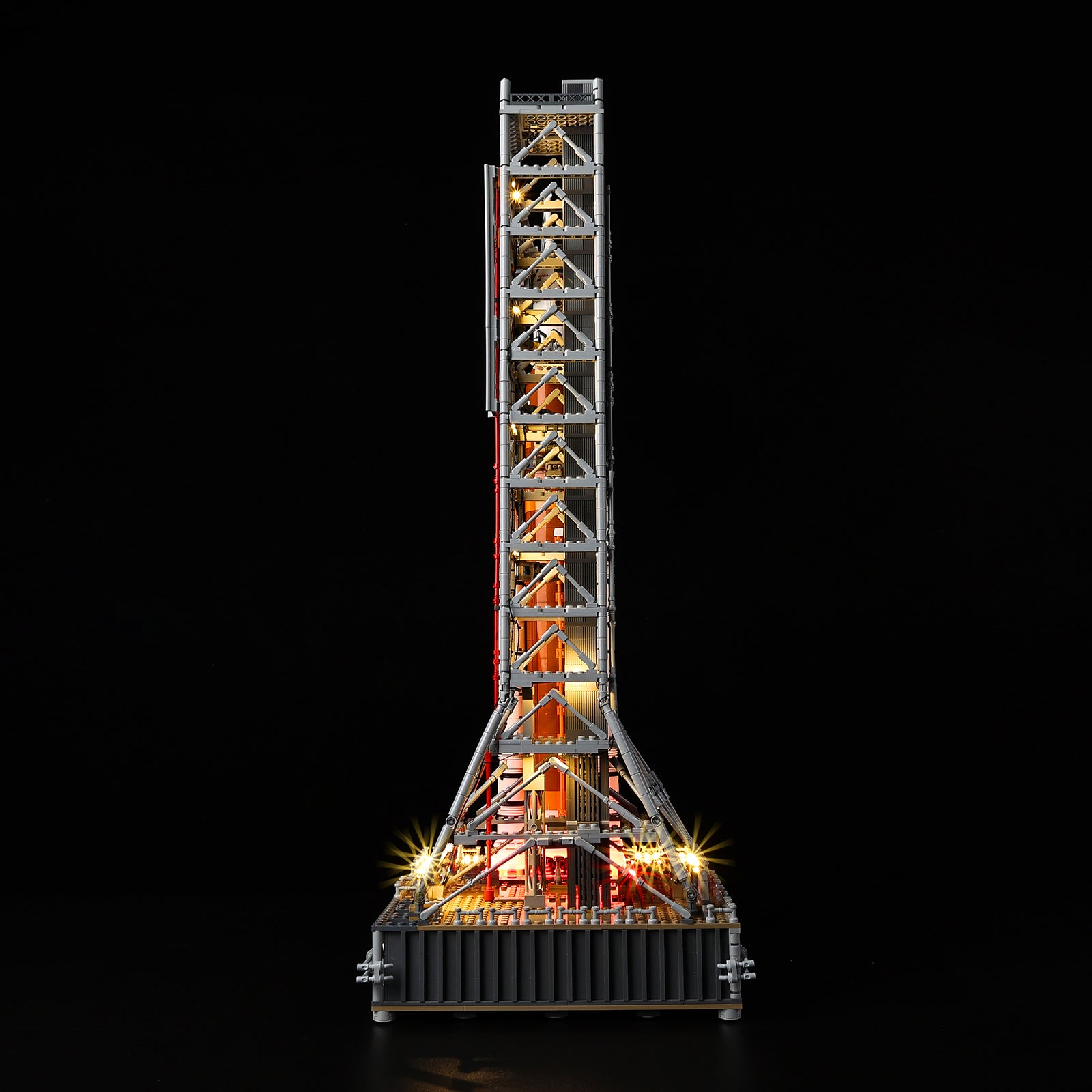 LED detail close-up - Kyglaring Light Kit for LEGO Artemis SLS 10341
