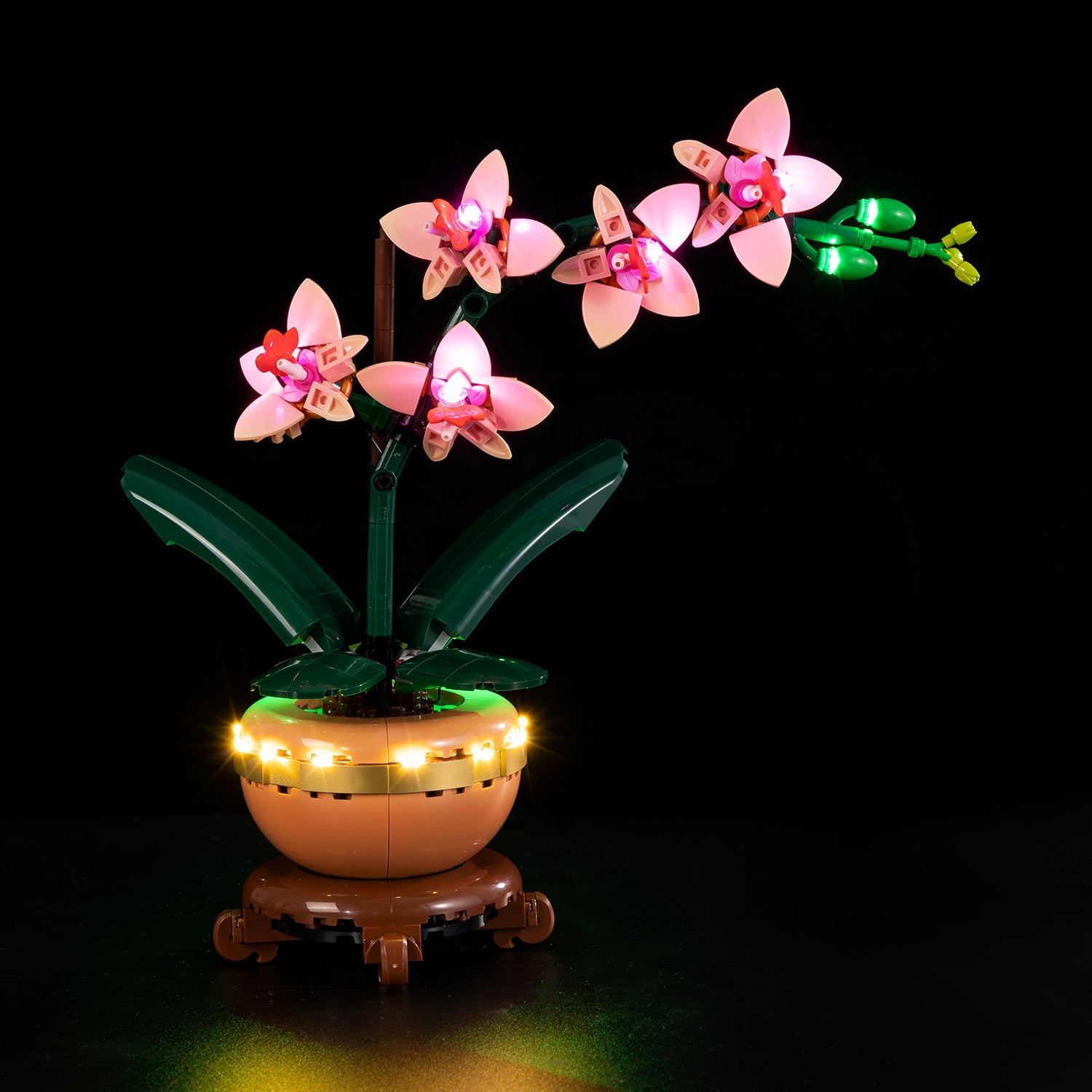 Kyglaring Light Kit for LEGO Orchid 10343 - front view LED lights