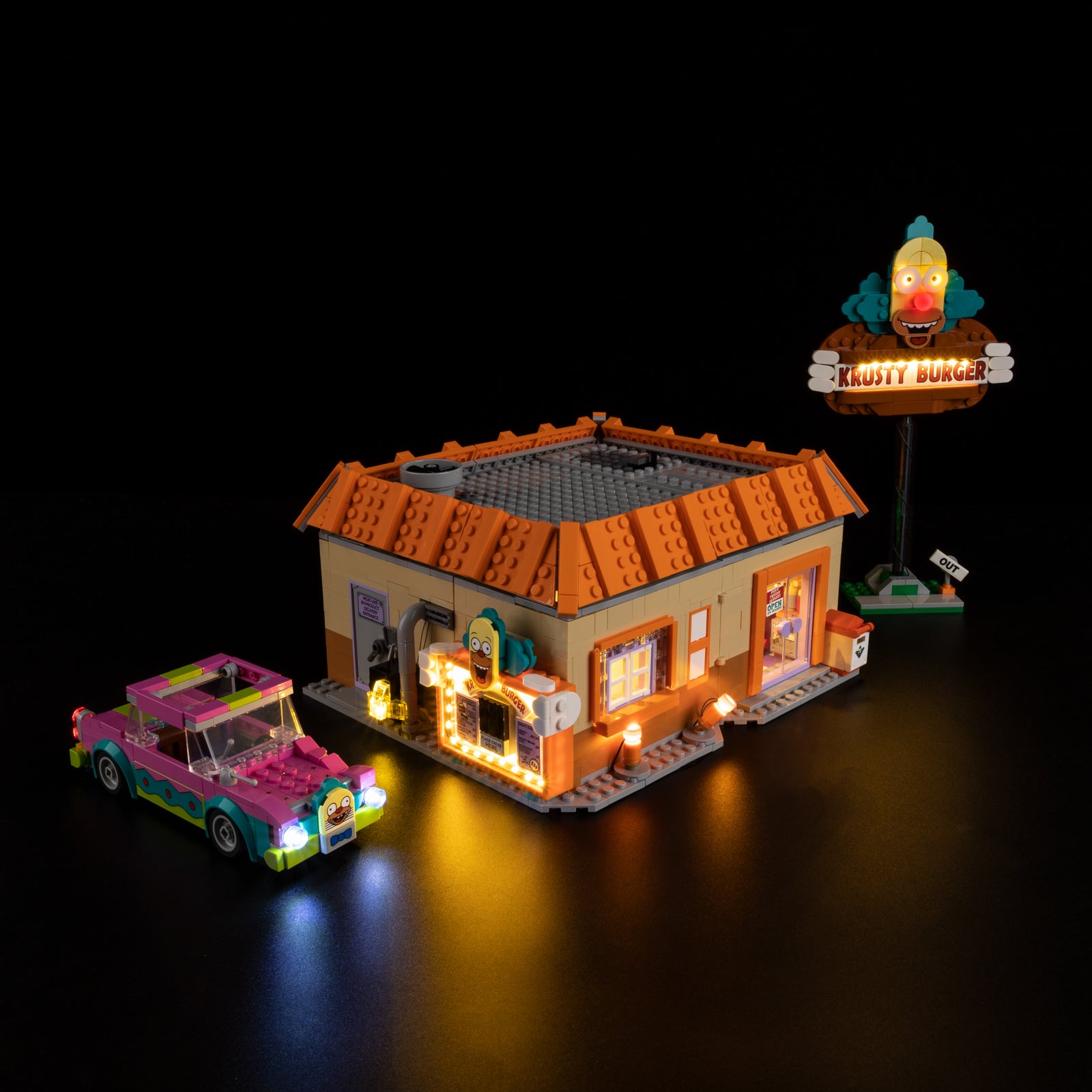 Kyglaring Light Kit for LEGO The Simpsons: Krusty Burger 10352 - Gallery Image