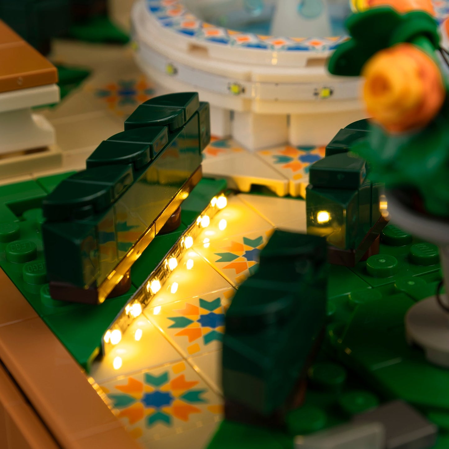 Light Kit For LEGO Fountain Garden 10359 - Gallery Image 7