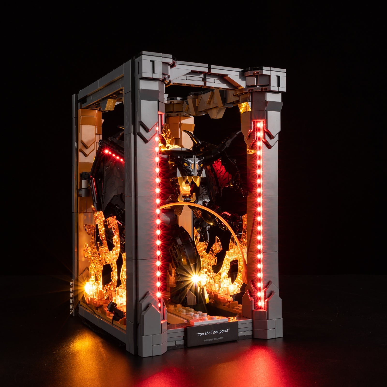 Light Kit For LEGO The Lord of the Rings Balrog Book Nook 10367 - Gallery Image 2