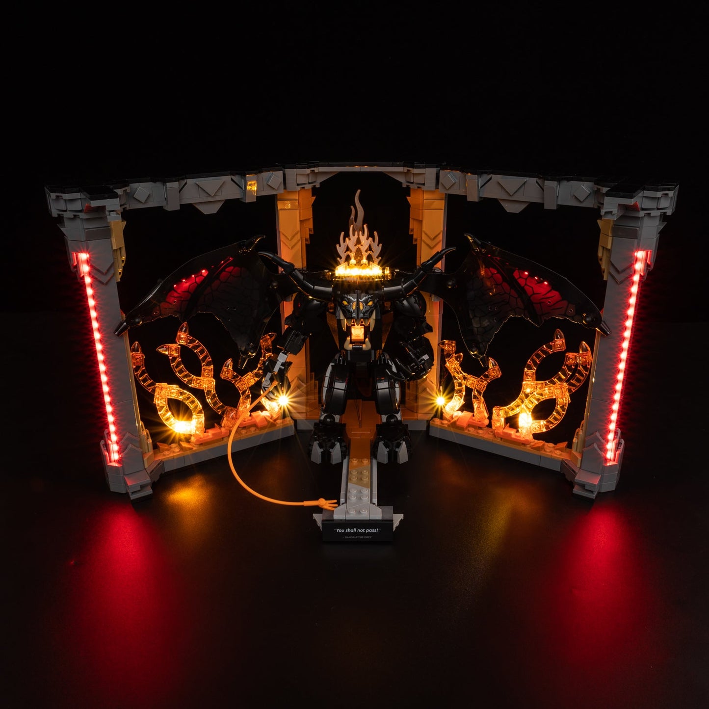 Light Kit For LEGO The Lord of the Rings Balrog Book Nook 10367 - Gallery Image 5