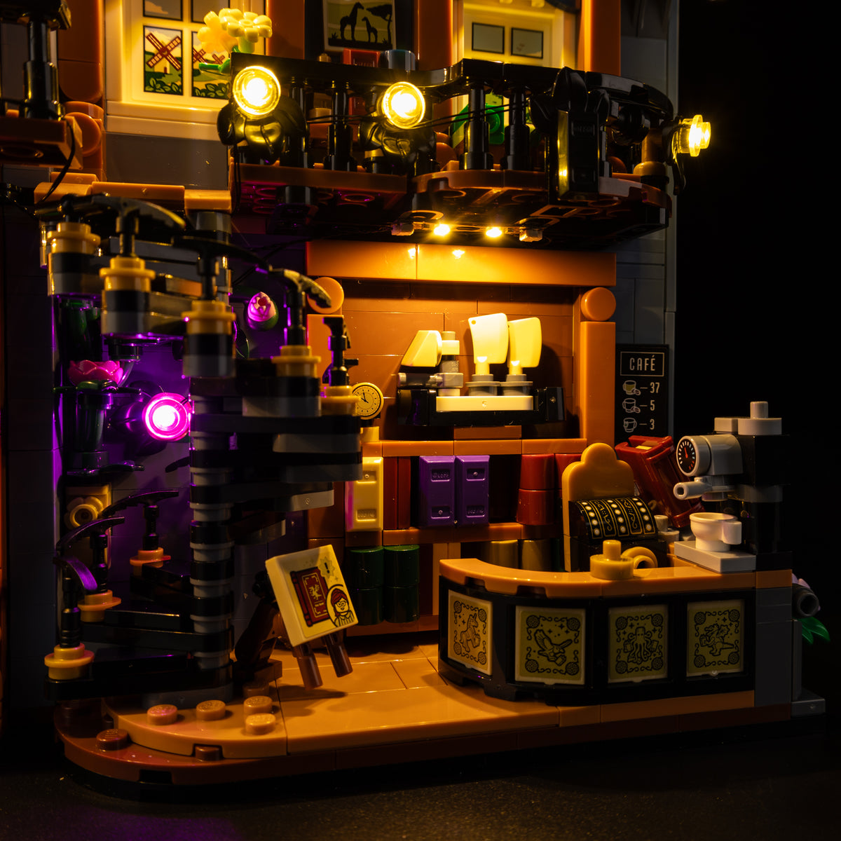 Light Kit for LEGO Bookstore: Book Nook 11379