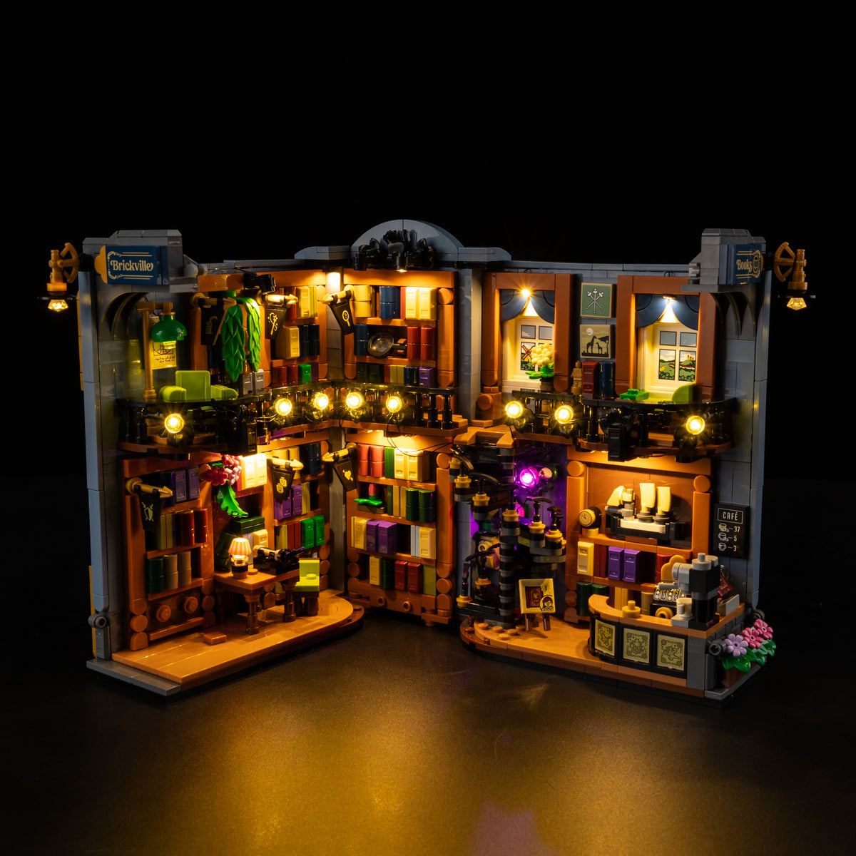 Light Kit for LEGO Bookstore: Book Nook 11379