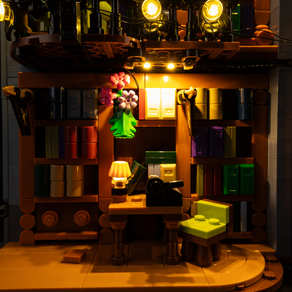 Light Kit for LEGO Bookstore: Book Nook 11379