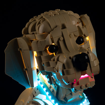 Close-up of LEGO 11384 dog head