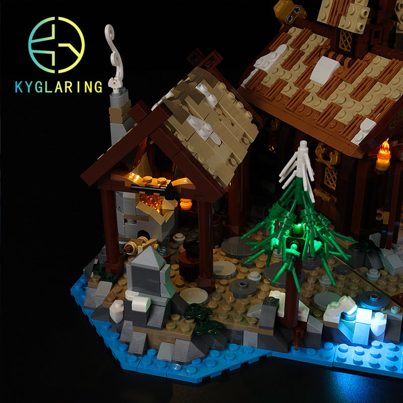 Led Lighting Set for Ideas Viking Village 21343