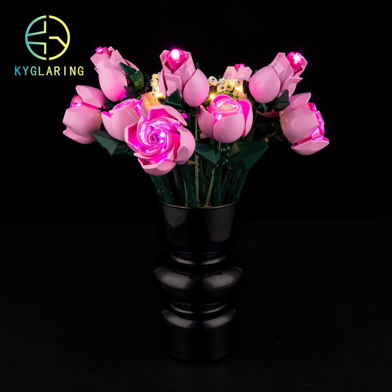 LED Light Kit for Bouquet of Pink Roses 10374