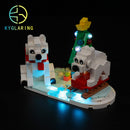 Led Lighting Set for Wintertime Polar Bears 40571