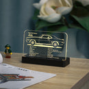 LED Acrylic Nameplate Nameplate for Loop Coaster