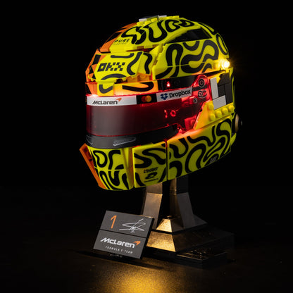 Light Kit For LEGO Lando Norris Helmet 43023 - 2-on-red