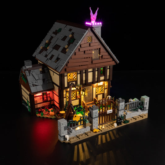 Light Kit For LEGO Disney-Hocus-Pocus-The-Sanderson-Sisters-Cottage 21341 - Gallery Image 7