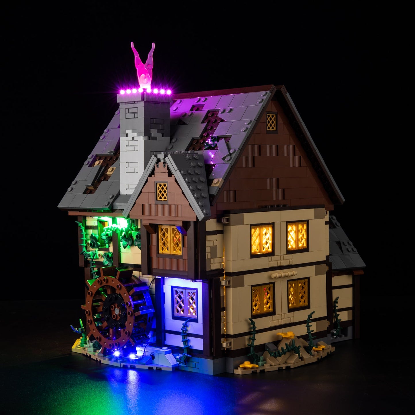 Light Kit For LEGO Disney-Hocus-Pocus-The-Sanderson-Sisters-Cottage 21341 - Gallery Image 3