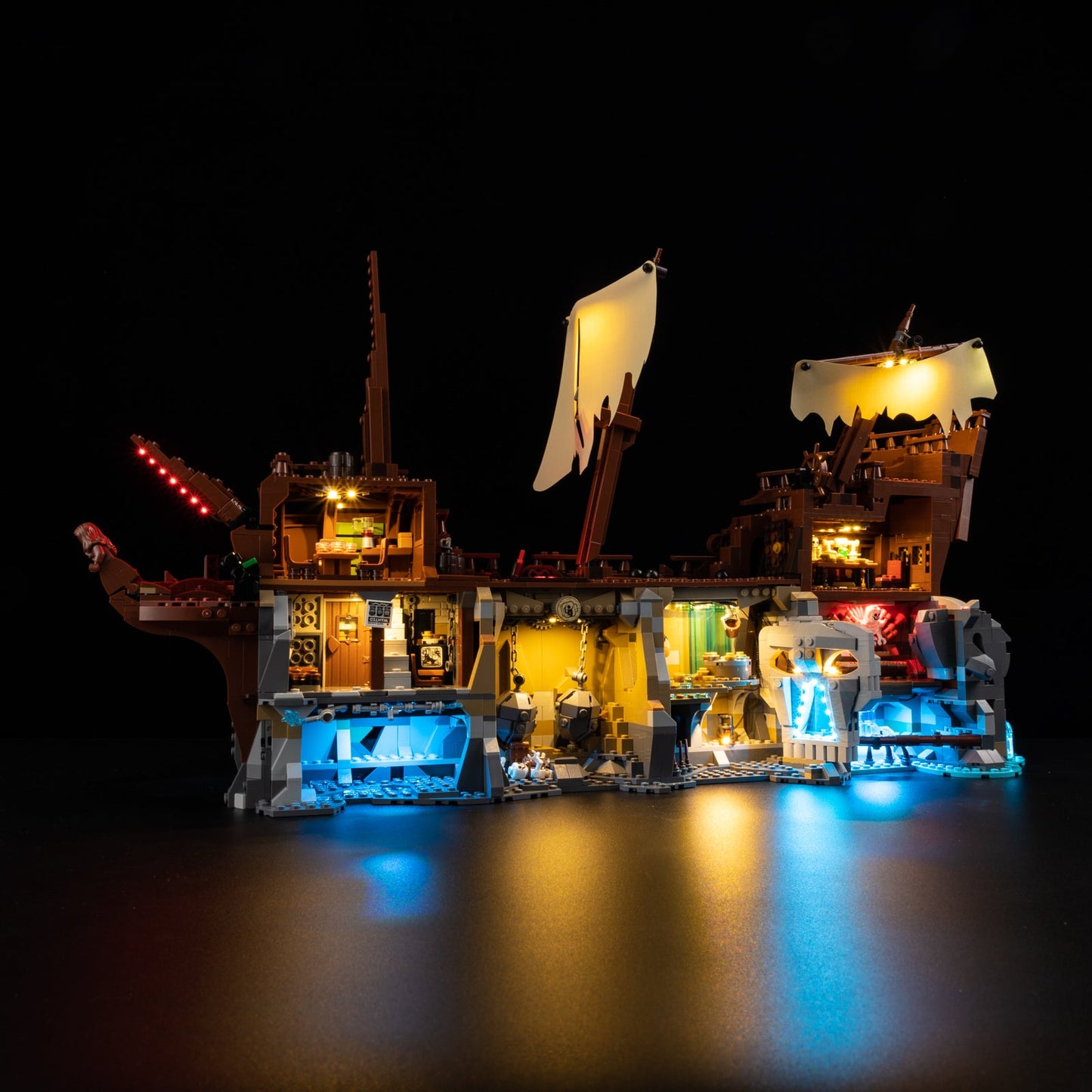 Light Kit For LEGO The Goonies 21363 - 21363-The-Goonies-1-on (lights on)