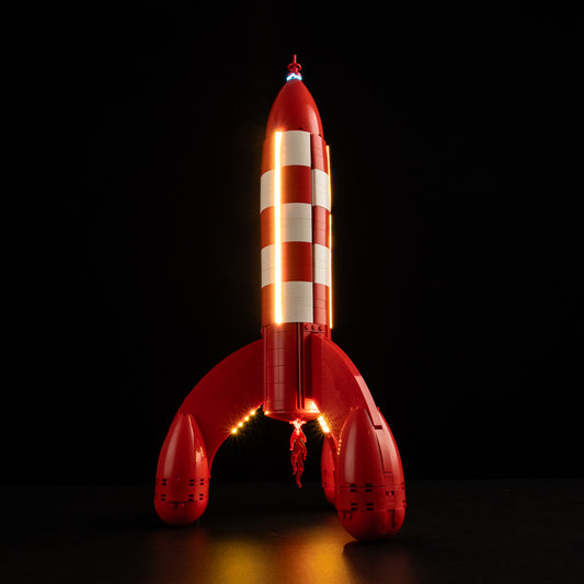 Low angle view of Ideas Tintin® Moon Rocket