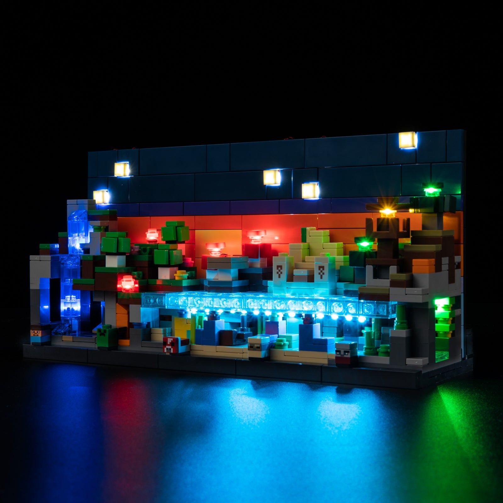 Low angle view of Minecraft Mini Biomes-Light1