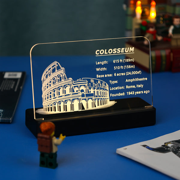 LED Acrylic Nameplate for Colosseum #10276