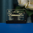 LED Acrylic Nameplate Nameplate for Loop Coaster