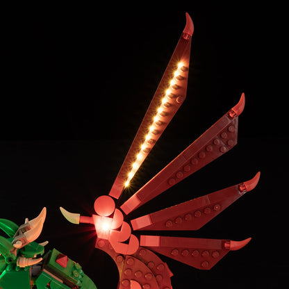 Light Kit For LEGO Medieval Dragon 31161 - 31161-Medieval-Dragon-12-details