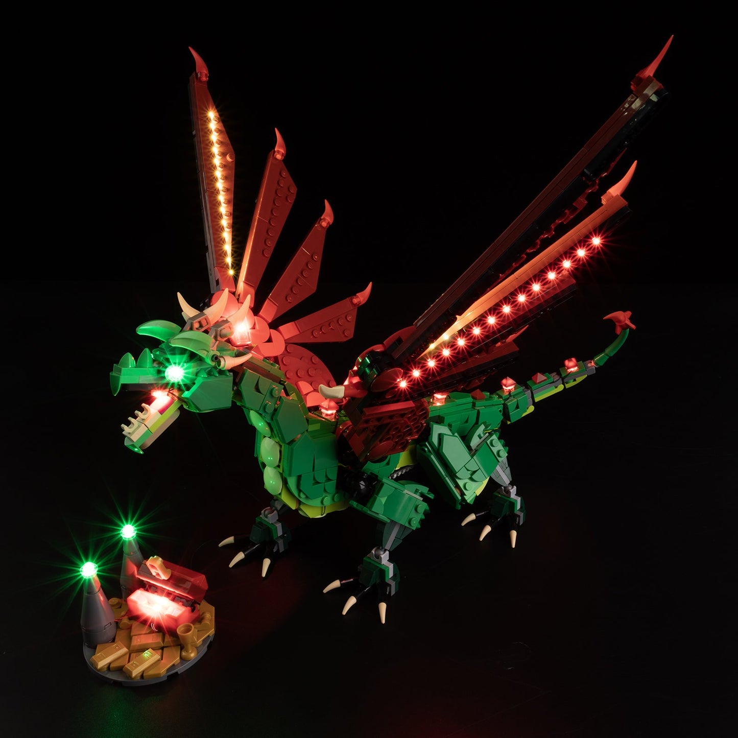 Light Kit For LEGO Medieval Dragon 31161 - 31161-Medieval-Dragon-2-on