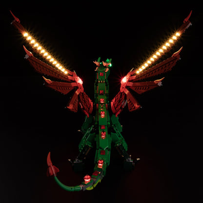 Light Kit For LEGO Medieval Dragon 31161 - 31161-Medieval-Dragon-4-on