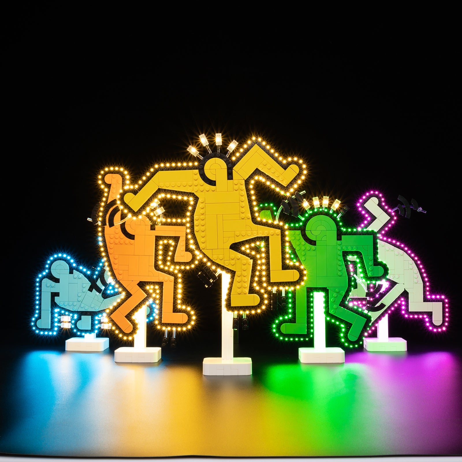 Light Kit For LEGO Keith Haring Dancing Figures 31216 - 31216-Keith-Haring-Dancing-Figures-4-on