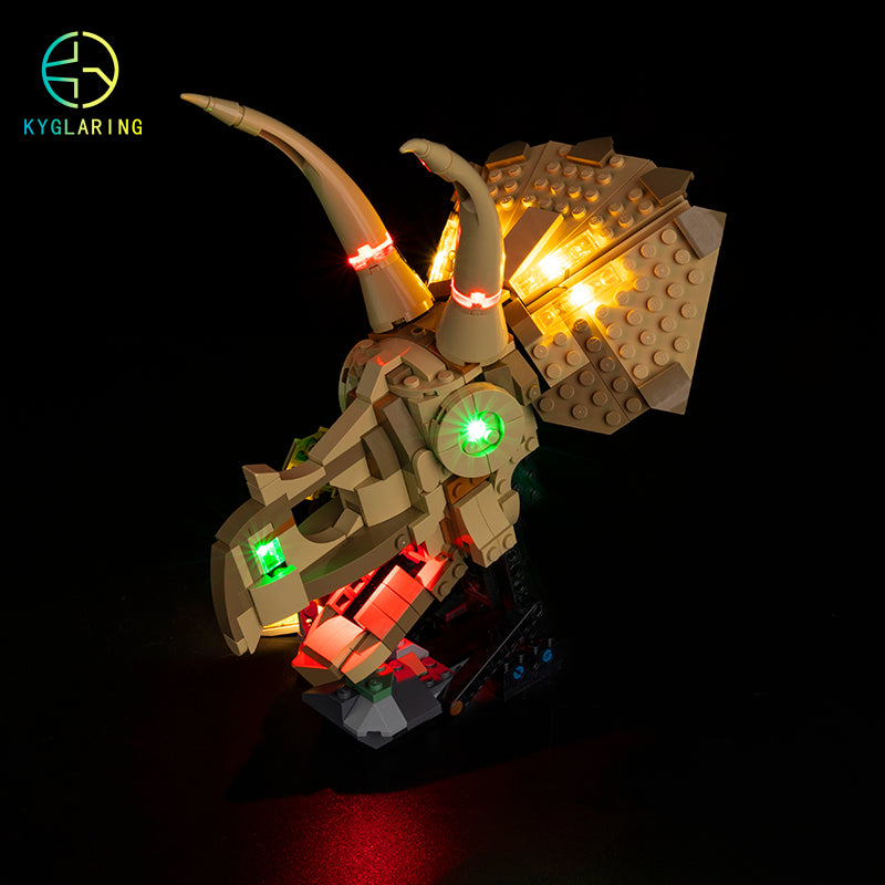LED Light Kit for Dinosaur Fossils: Triceratops Skull 76969