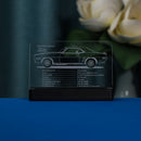 LED Acrylic Nameplate Nameplate for Loop Coaster