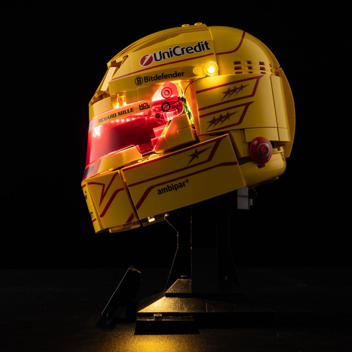 Light Kit For LEGO Lewis Hamilton Helmet 43022 - 4-on