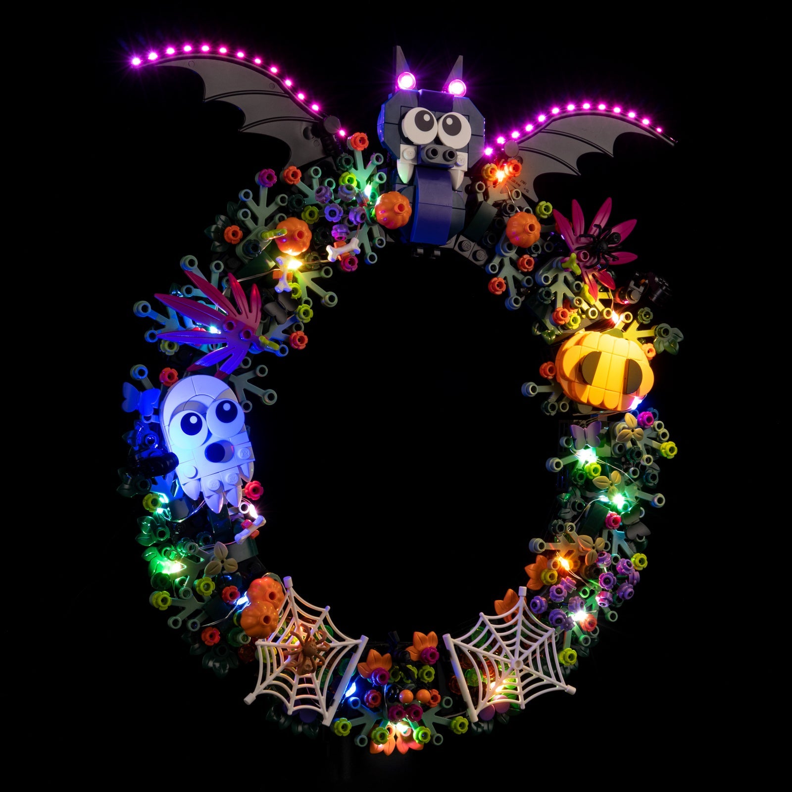 Light Kit For LEGO Halloween Wreath 40825 - 40825-Halloween-Wreath-3-on