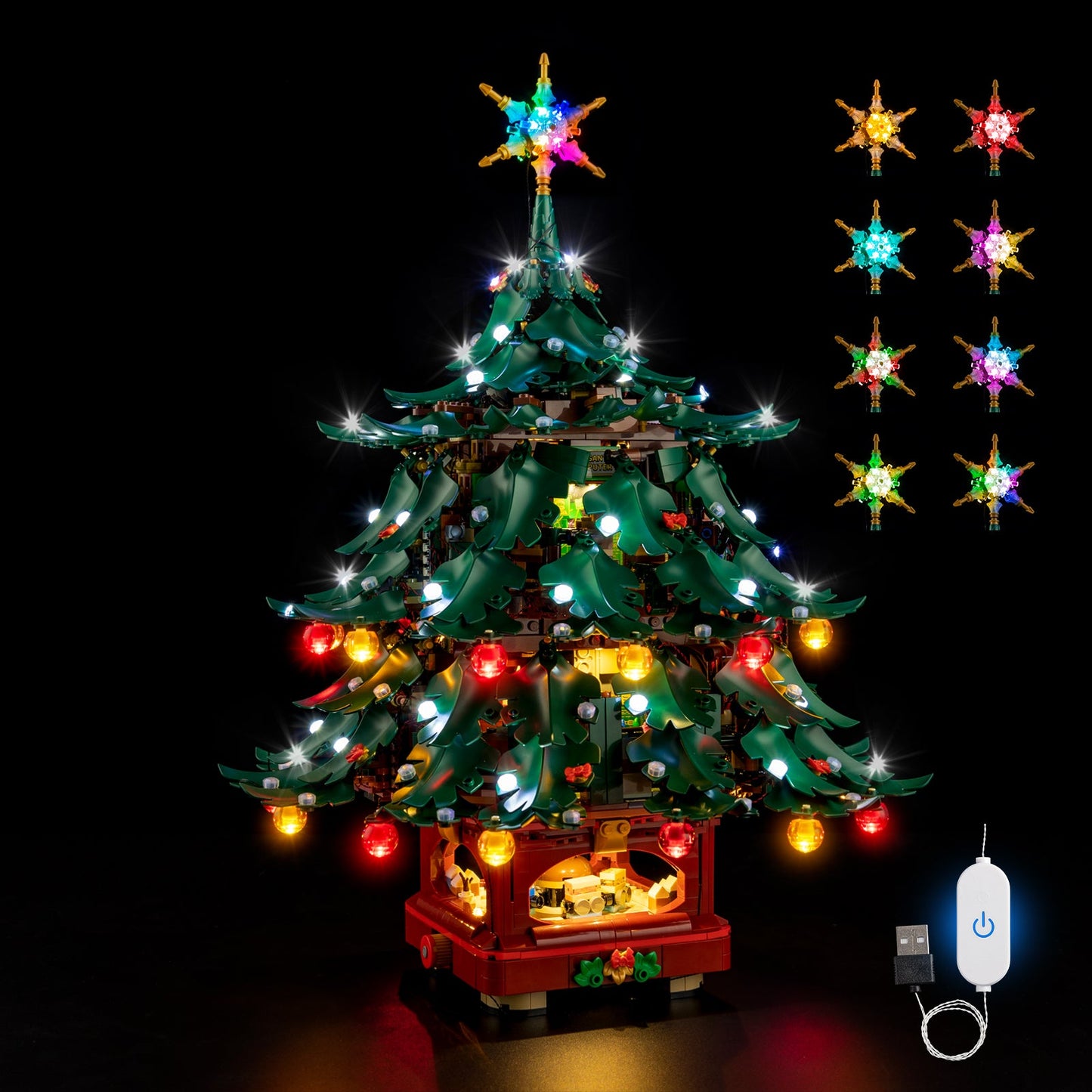 Light Kit For LEGO Family Christmas Tree 41843 - 41843-Family-Christmas-Tree-1-on-tvw