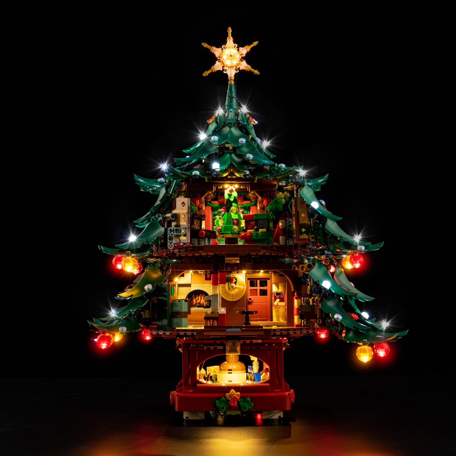 Light Kit For LEGO Family Christmas Tree 41843 - 41843-Family-Christmas-Tree-4-on