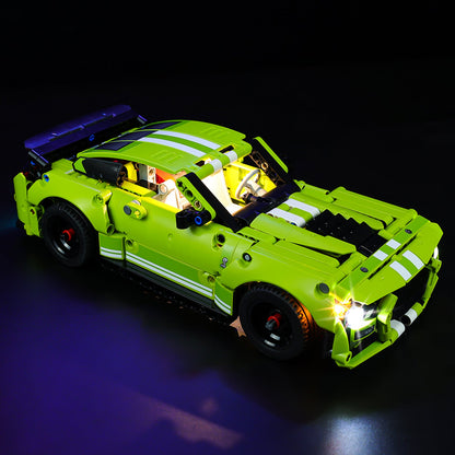 Light Kit For LEGO Ford Mustang Shelby GT500 42138 - 42138-Ford-Mustang-Shelby-GT500-2-on