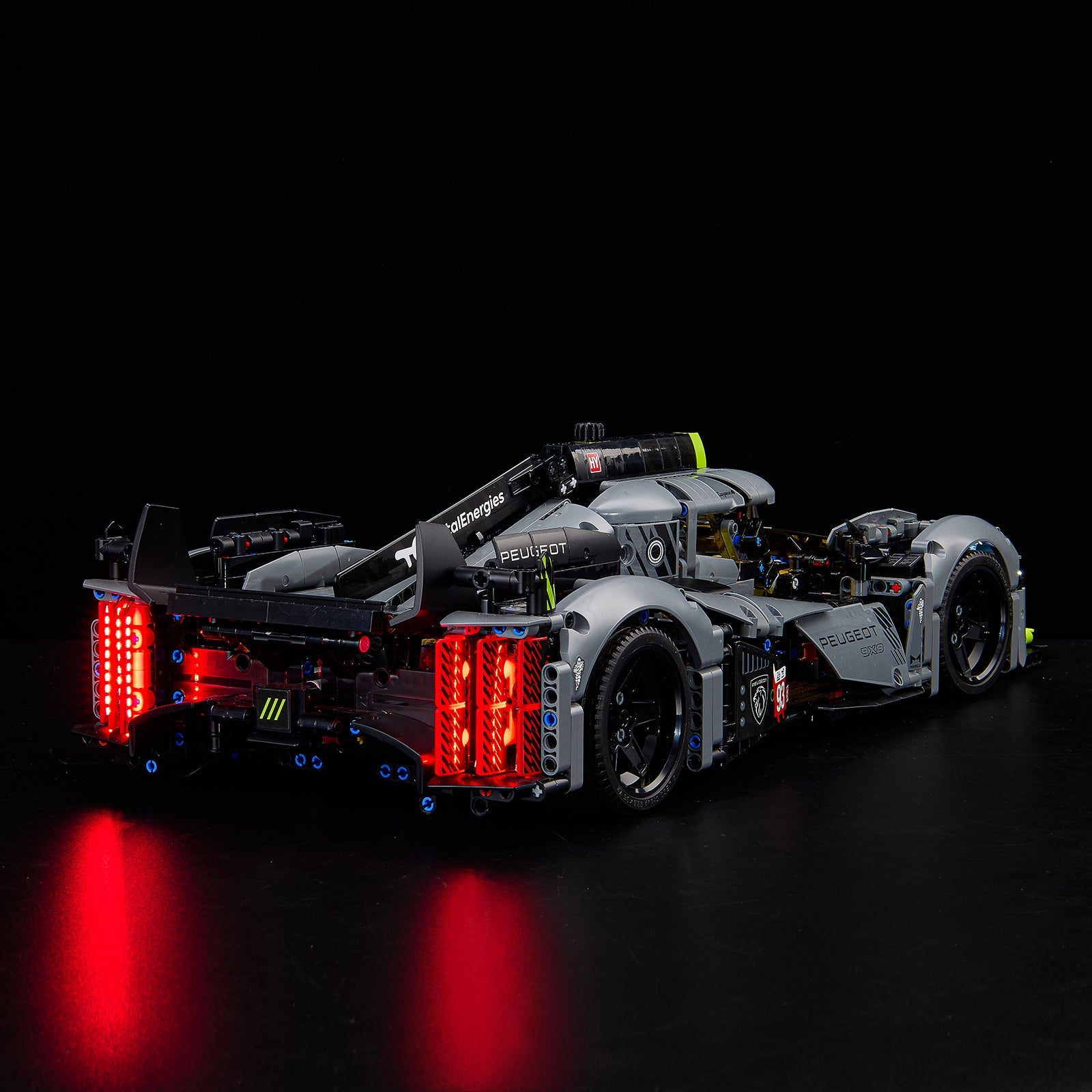 Light Kit For LEGO Peugeot 9X8 24H Le Mans Hybrid Hypercar 42156 - 42156-Peugeot-9X8-24H-Le-Mans-Hybrid-Hypercar-10-on