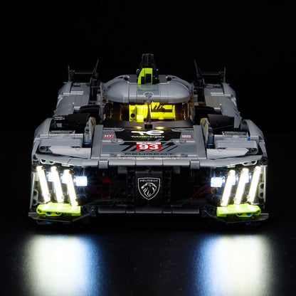 Light Kit For LEGO Peugeot 9X8 24H Le Mans Hybrid Hypercar 42156 - 42156-Peugeot-9X8-24H-Le-Mans-Hybrid-Hypercar-4-on