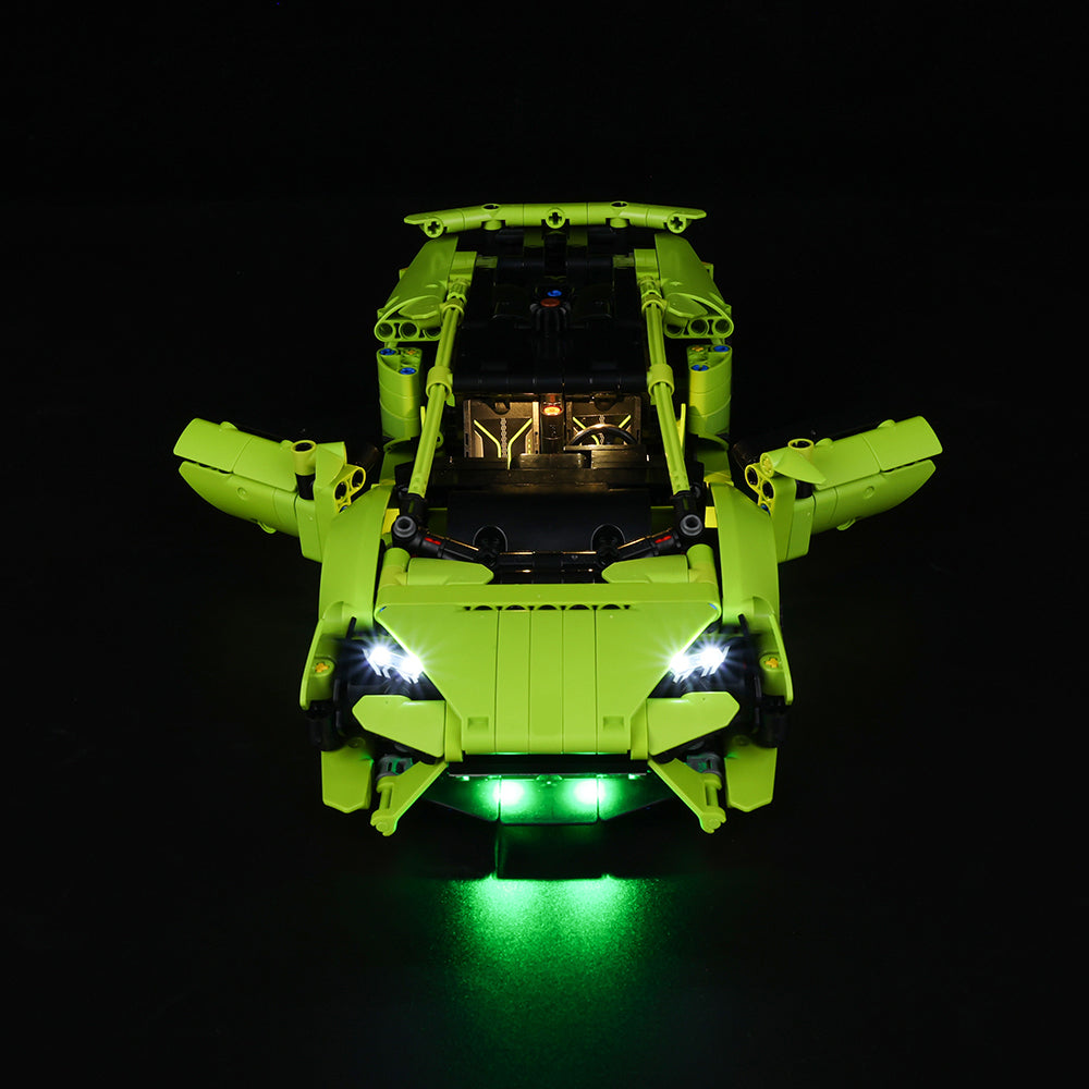 Light Kit For LEGO Lamborghini Huracan Tecnica 42161 - 42161-Lamborghini-Huracan-Tecnica-7-on