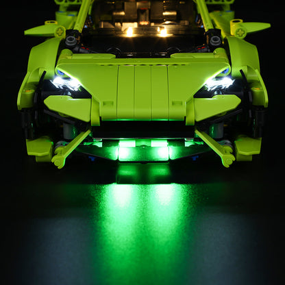 Light Kit For LEGO Lamborghini Huracan Tecnica 42161 - 42161-Lamborghini-Huracan-Tecnica-8-details