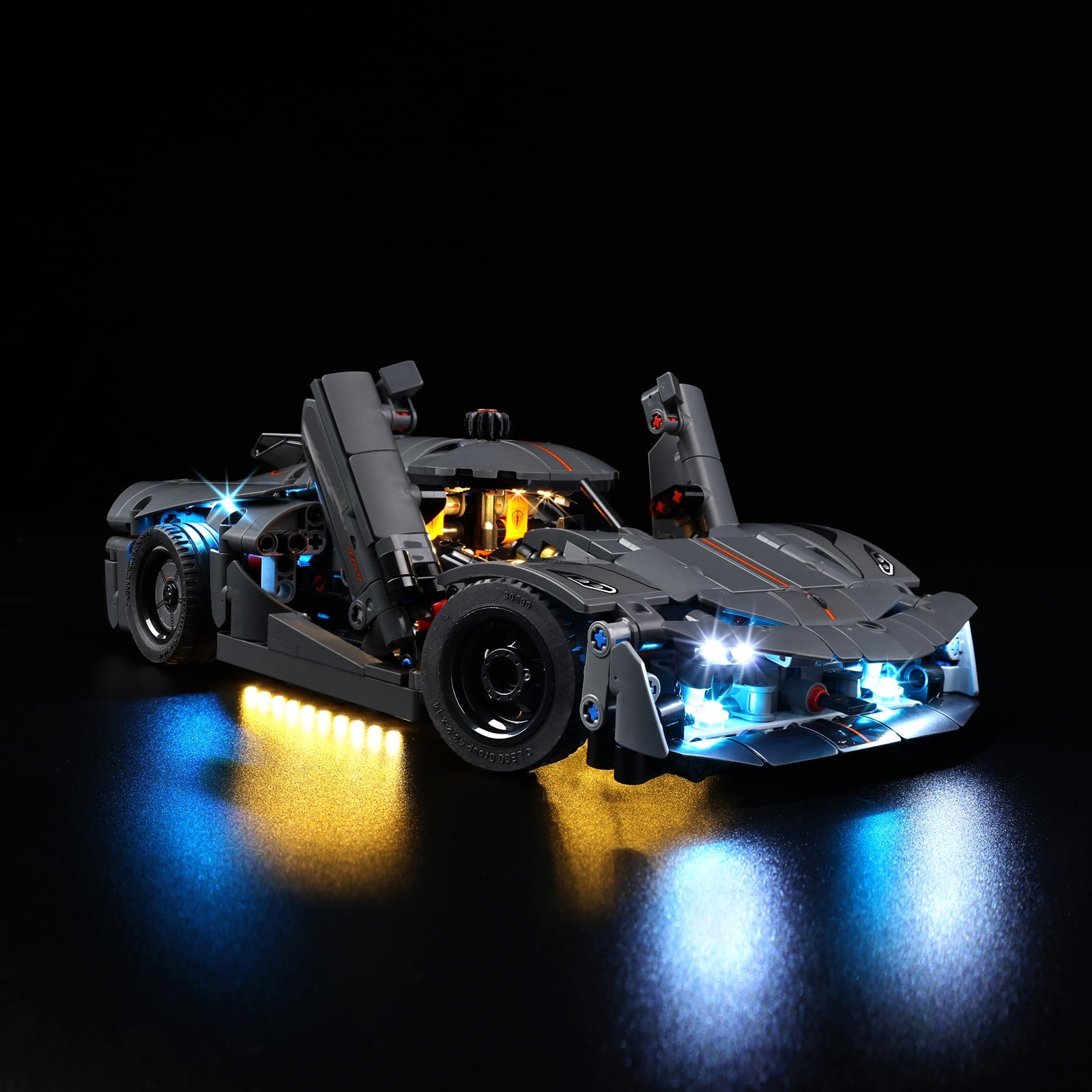 Light Kit For LEGO Koenigsegg Jesko Absolut Grey Hypercar 42173 - 42173-Koenigsegg-Jesko-Absolut-Grey-Hypercar-10-on