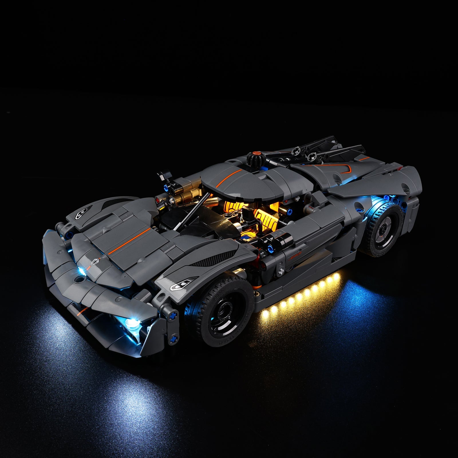Light Kit For LEGO Koenigsegg Jesko Absolut Grey Hypercar 42173 - 42173-Koenigsegg-Jesko-Absolut-Grey-Hypercar-8-on