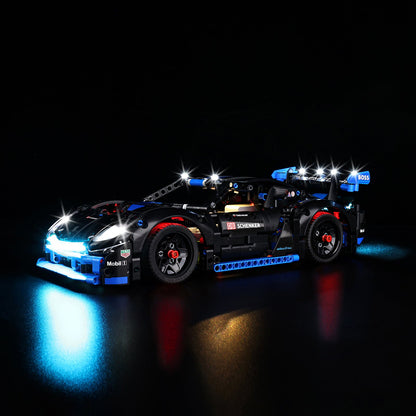Light Kit For LEGO Porsche GT4 e-Performance Race Car 42176 - 42176-1-on (lights on)