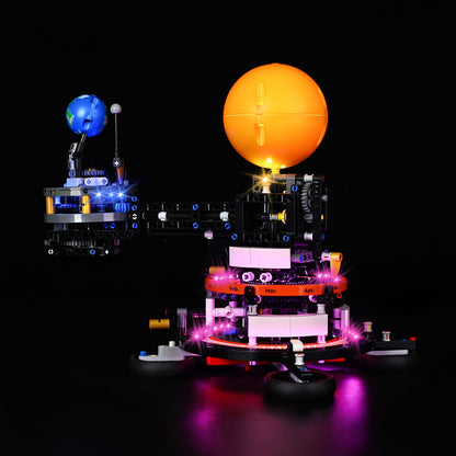 Light Kit For LEGO Planet Earth and Moon in Orbit 42179 - 42179-2-on