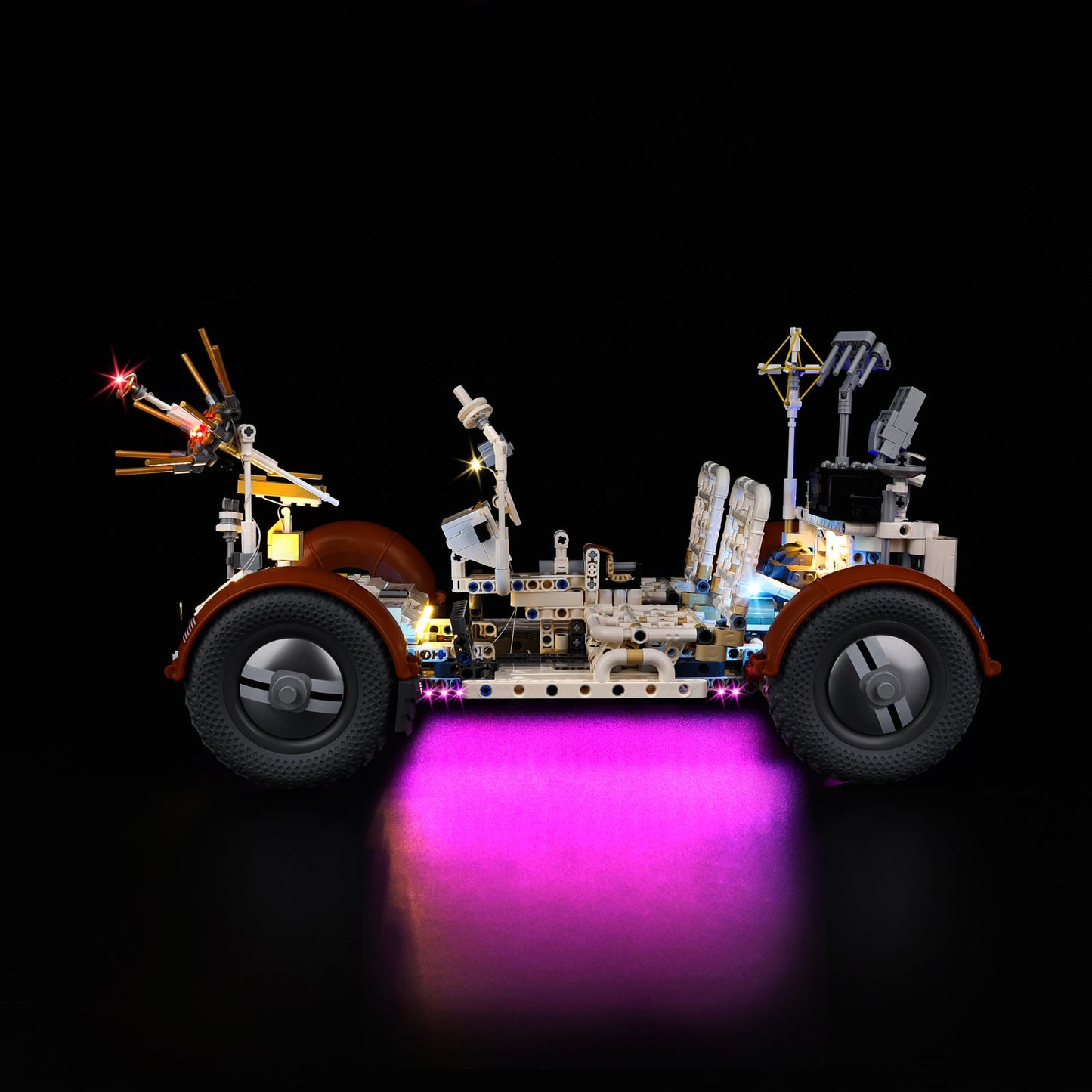 Light Kit For LEGO NASA Apollo Lunar Roving Vehicle - LRV 42182 - 42182-3-on