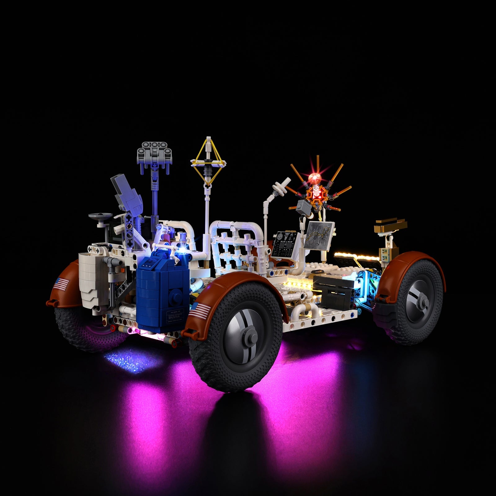 Light Kit For LEGO NASA Apollo Lunar Roving Vehicle - LRV 42182 - 42182-5-on