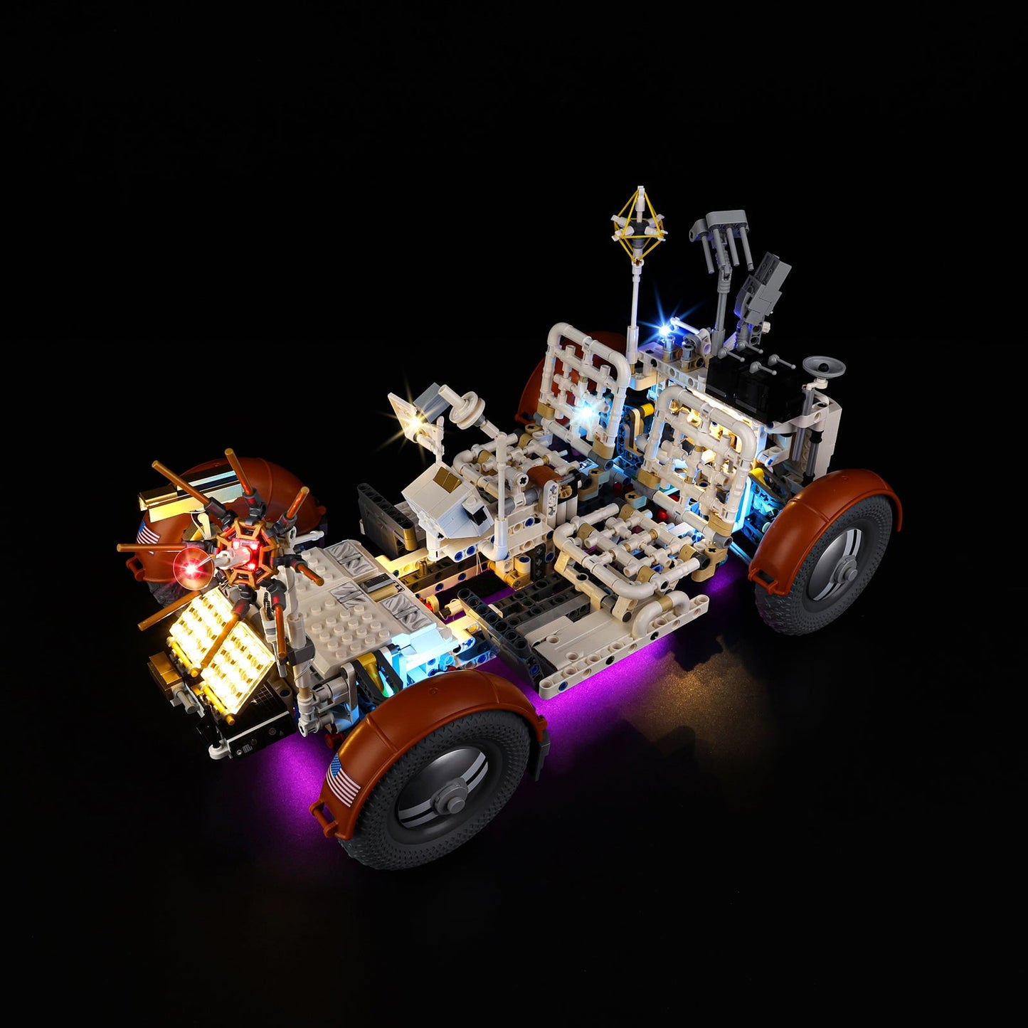 Light Kit For LEGO NASA Apollo Lunar Roving Vehicle - LRV 42182 - 42182-6-on