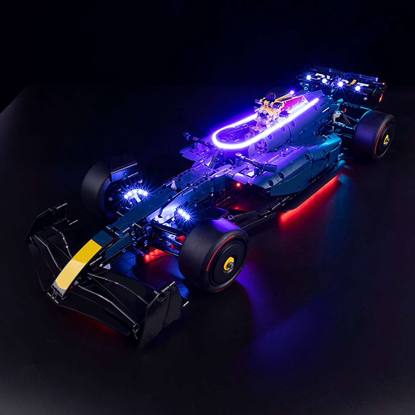 Light Kit For LEGO Oracle Red Bull Racing RB20 F1 Car 42206 - 42206-2-on