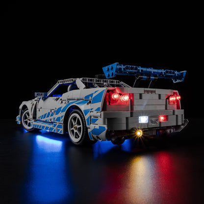 Light Kit For LEGO 2 Fast 2 Furious Nissan Skyline GT-R (R34) 42210 - 42210-2-on